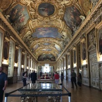 One of Louvre's hallways