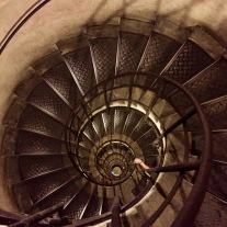 Winding staircase to the top