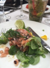 Starter: Chef's Gravlax salmon
